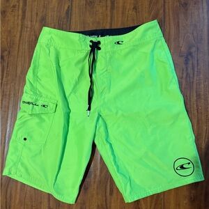 O'Neill Green Board Shorts Quick-Dry Swimwear